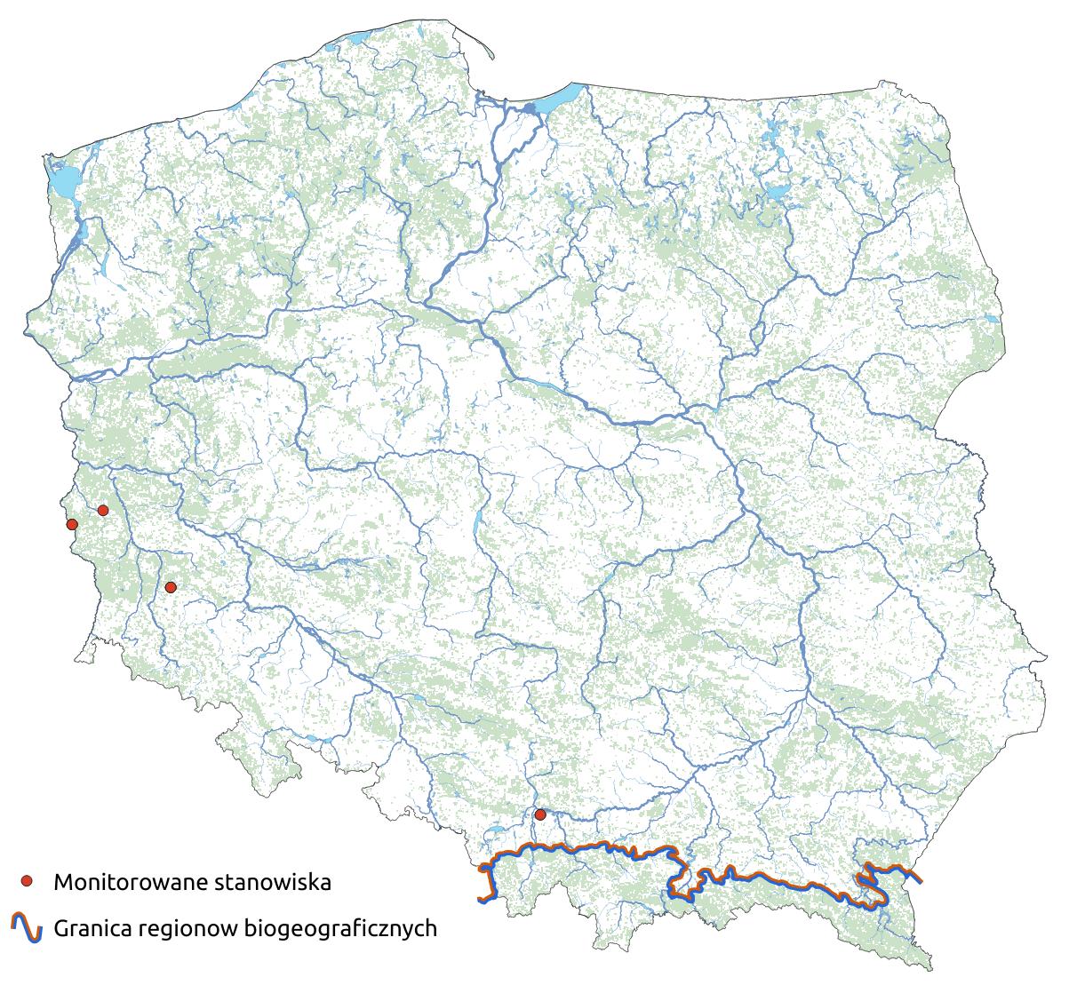 Mapa przedstawiająca rozmieszczenie gatunku Gałuszka kulecznica. Kliknięcie na zdjęcie spowoduje powiększenie do rozmiarów oryginalnych