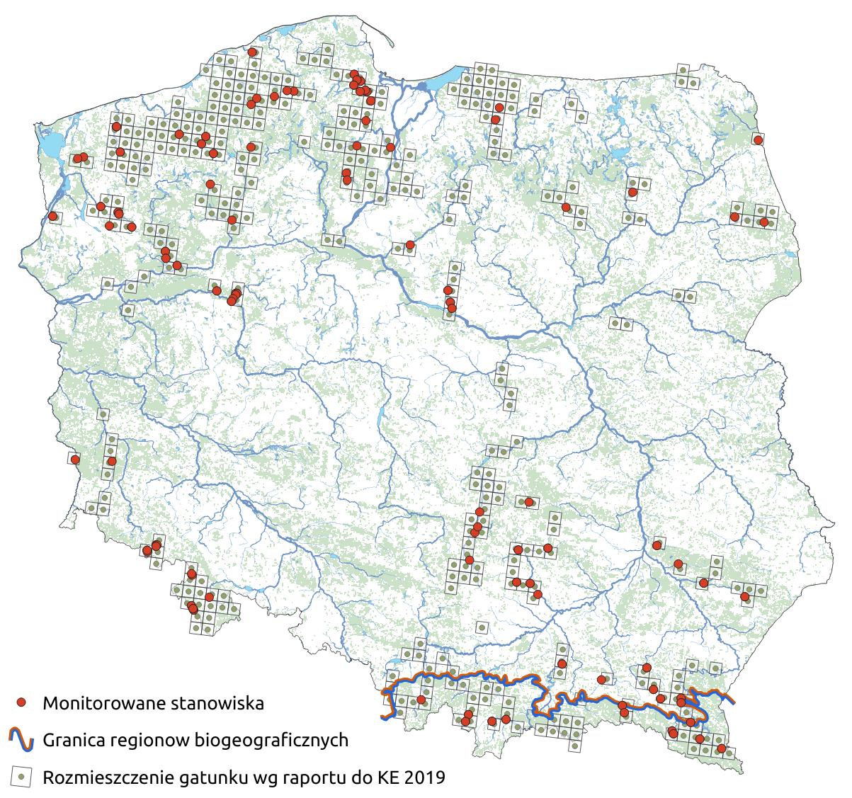 Mapa przedstawiająca rozmieszczenie gatunku głowacz białopłetwy. Kliknięcie na zdjęcie spowoduje powiększenie do rozmiarów oryginalnych